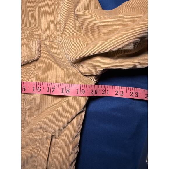 Old Navy vintage corduroy sherpa lined trucker button jacket womens medium y2k - Picture 7 of 8